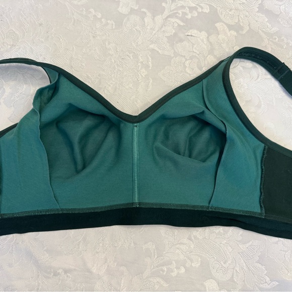 Cacique Bra Size 40D Unlined Full Coverage No‎ Wire Green Lace Stained - Picture 9 of 11